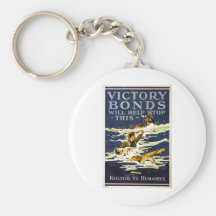 Victory Bonds will help stop this World War 1 1918 Keychains