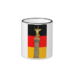 Victory Column (siegessaule),Berlin, German Flag Coffee Mug