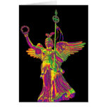 Victory Column (siegessaule),Berlin, Rainbow Angel Greeting Card