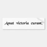 Victory favours those who take pains bumper stickers