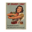 Victory Garden: Of Course I Can postcards