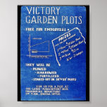 Victory Garden Plots, Free For Employees posters