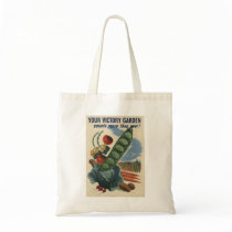 Victory garden poster, World War 2 1945 Canvas Bags