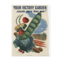 Victory garden poster, World War 2 1945 postcards