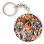 Victory Through Intelligence by Al Rio keychains