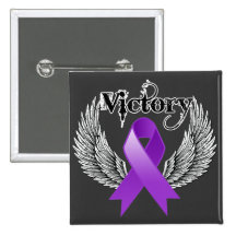Victory Wings - GIST Cancer Buttons