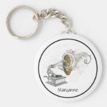 Victrola Swirls Keychain