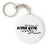 video game addicts widow key chains