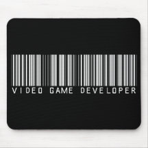 Video Game Developer Bar Code Mousemats