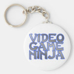 VIDEO GAME NINJA (blue) Keychain
