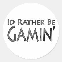 Video Games and Gaming - I'd Rather Be Gaming Sticker