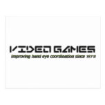 Video Games: Improving Hand Eye Coordination Post Card