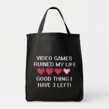 Video Games Ruined My Life Style 1 Bags