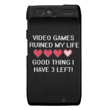 Video Games Ruined My Life Style 1 Motorola Droid RAZR Cover