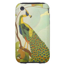 Viennese Art Nouveau Peacock iPhone 3 Tough Covers