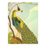 Viennese Art Nouveau Peacock Personalized Invite