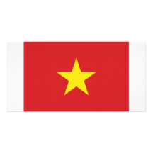 Viet Nam National Flag Customized Photo Card