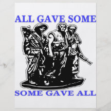 Vietnam All Gave Some & Some Gave All Personalized Flyer