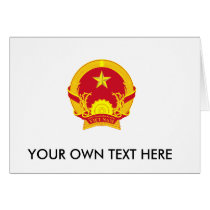 Vietnam Coat of Arms Greeting Cards