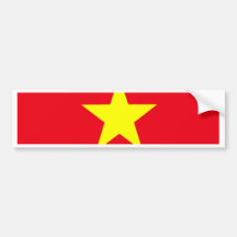 Vietnam Flag Bumper Stickers