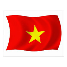 Vietnam Flag Postcard