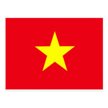 Vietnam Flag Postcard