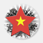 Vietnam Star Refrigerator Magnet