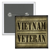 Vietnam Veteran Military Buttons