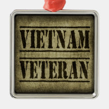 Vietnam Veteran Military Ornament