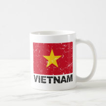 Vietnam Vintage Flag Mug