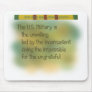 Vietnam war helmet graffiti mouse pad