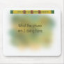 Vietnam war helmet graffiti mousepad