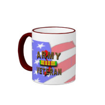Vietnam War Veteran Service Ribbon, ARMY Coffee Mug