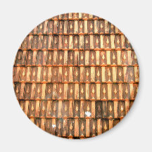 Vietnamese terracotta roof tiles fridge magnets