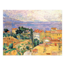 View Estaque (Area Near Marseille) By Paul Cézanne Personalized Announcements