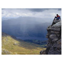 View from Ben Vorlich, Loch Lomond, Britain Europe Full Color Flyer