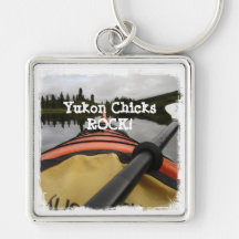 View From My Kayak; Yukon Chicks ROCK Key Chain