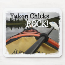 View From My Kayak; Yukon Chicks ROCK Mousepads