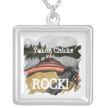 View From My Kayak; Yukon Chicks ROCK Necklace