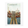 View from the Brooklyn Bridge, NY Vintage Post Card