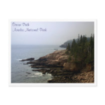 View from the Ocean Path Post Card