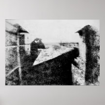View from the Window at Le Gras, Joseph Niepce Poster