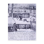 View from the window of the studio by van Gogh Postcard