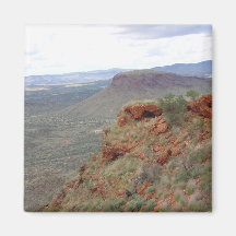 View North Along Transmitter Hill At Paraburdoo Refrigerator Magnets
