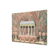 View of a firework display gallery wrapped canvas