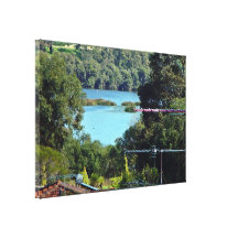 View of a Lake Stretched Canvas Prints
