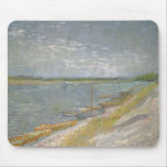 View of a River w Rowing Boats by Vincent van Gogh mousepads