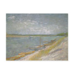 View of a River w Rowing Boats by Vincent van Gogh postcards