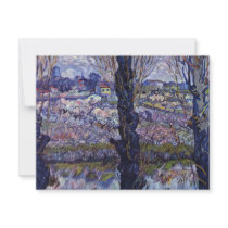 View Of Arles By Vincent Van Gogh Custom Invitations