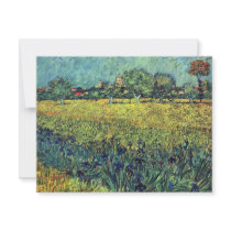 View Of Arles With Irises In The Foreground, Custom Invitation